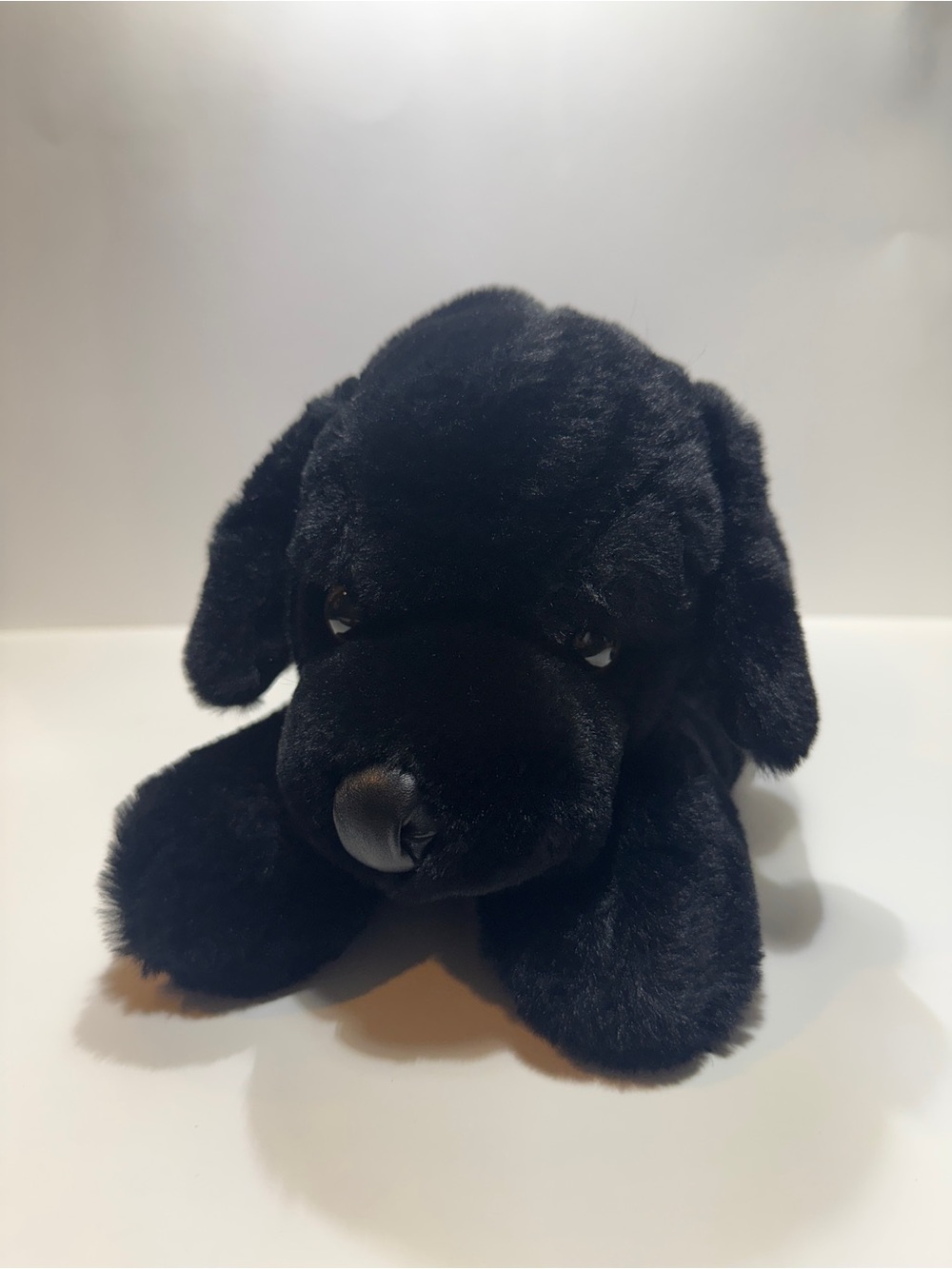 FAO Schwarz 2021 16" Black Labrador Adopt A Pet Plush Dog Soft Stuffed Animal